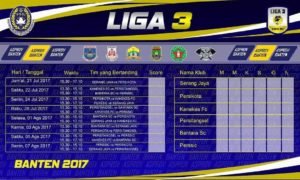 Jadwal Liga Indoensia 2017 Zona Banten
