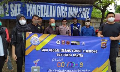 komunitas Pajero Indonesia Club (PIC) Banten dan pelajar dari Global Islamic School GIS 2 Serpong