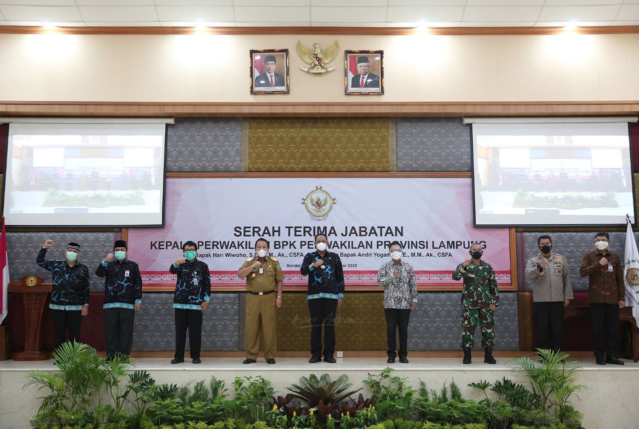 Gubernur Arinal, Hadiri Sertijab Kepala BPK RI Perwakilan Lampung