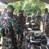 Kasum TNI Cek Kesiapan Yonif 734SNS Sebelum Laksanakan Tugas