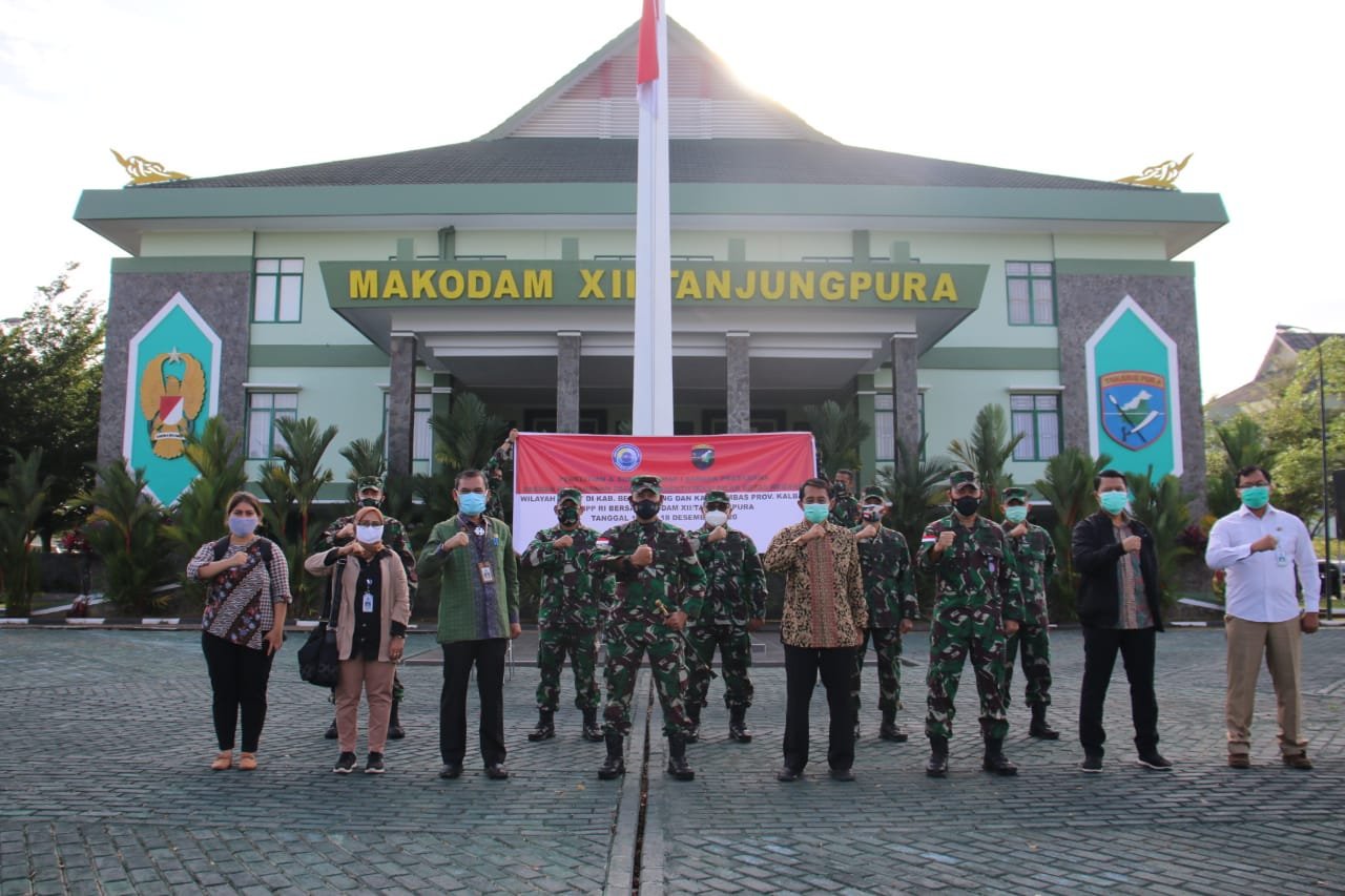 Kodam XII/TPR Dukung Penuh BNPP Identifikasi Pilar Batas Negara