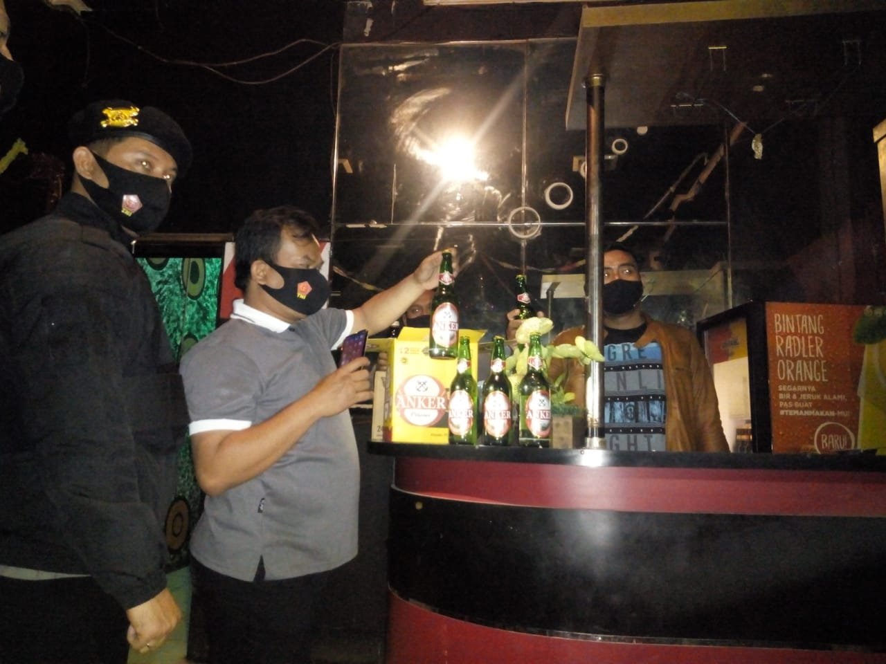 3 Wanita Penghibur Dan Miras Terjaring Razia THM Ops Cipkon Polres Serang Kota