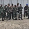 Danrem 174 Merauke Pimpin Gelar Apel Gabungan Pengamanan Kunjungan Kerja Panglima TNI dan Kapolri di Timika