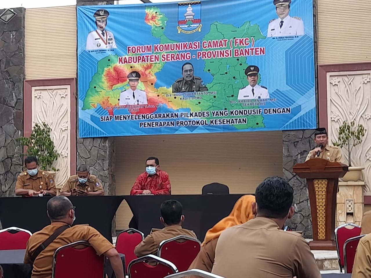FKC Kabupaten Serang Gelar Konsolidasi Pilkades Yang Kondusif Dengan Penerapan Prokes