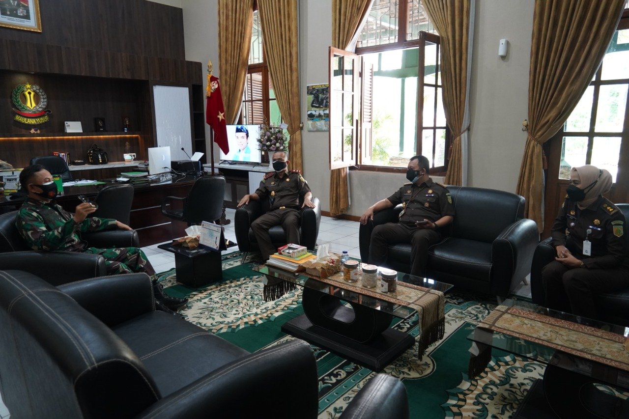 Danrem 064/MY Terima Kunjungan Silaturahmi dari Kajati Banten