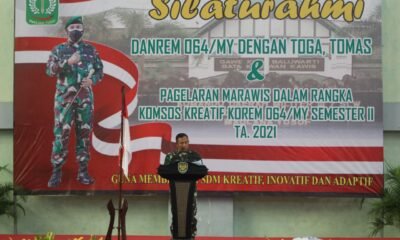 Komsos Kreatif, Danrem 064/MY Silaturahmi Dengan Toga, Tomas Dan Gelar Pagelaran Marawis