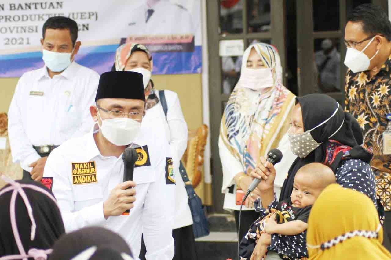 1.900 KK di Banten Diberi Bantuan UEP, Wagub Andika Pastikan Tepat Sasaran