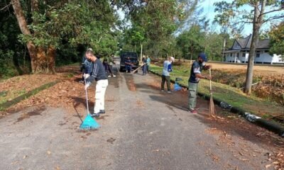 Sambut HUT Ke-7 Bakamla RI, SB Babel Bersih-Bersih Perkantoran