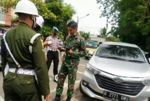 Dalam Rangka Ops Gaktib " Waspada Wira Kujang  2022 " Denpom III/4 Serang Gelar Razia Gabungan