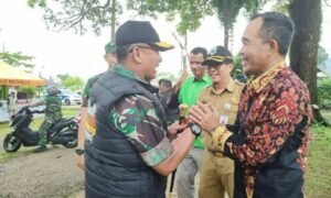 Giat Touring Ke Cek Poin 7 Disambut Dandim dan Forkopimda Kabupaten Pandeglang