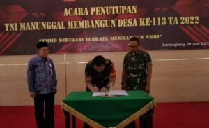 Tuntas 100 %, Secara Resmi Danrem 064/MY Tutup TMMD Ke 113 Kodim 0601/Pandeglang