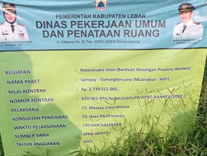 Proyek Rekontruksi Jalan Muaradua -Sajir Sarat Korupsi Diduga Pengawas dan Pelaksana Main Mata