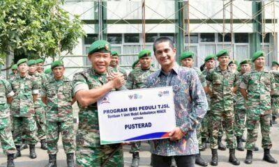 BRI Kanwil Jakarta 2 Serahkan TJSL Berupa Ambulance ke Mabes TNI Pusterad